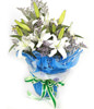 5 white Lilium
