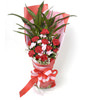 12 red carnations