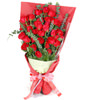 33 Red Roses with rich Eucalyptus