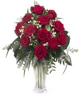 12 red roses