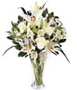 Lilies and white roses