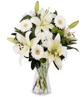 White lilies & gerberas