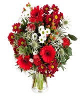 Gerberas and chrysanthemums