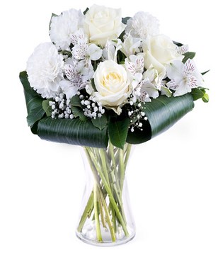 Sign of Affection: Carnations, Roses and Alstroemeria