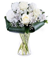Carnations, Roses and Alstroemeria