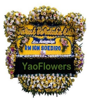 Board of Flower for Sympaty. Size 2mx1,5m