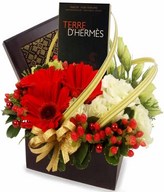 Perfume, Gerberas, & Eustomas