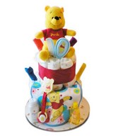 2 tier diaper cake, Winnie the Pooh & Many More