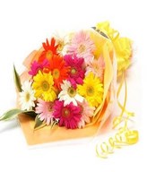 Mix Gerberas In A Bouquet
