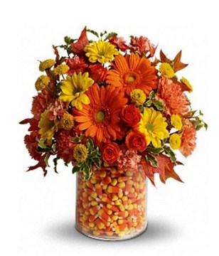 Mix Gerberas In A Basket