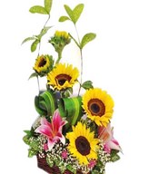 Sunflower and Lily