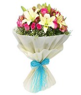 Combination of Lilies, Daisies & Roses