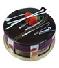 1/2 KG Chocolate Banana Cake with Bouquet of 6 Roses