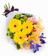 Bouquet of Gerberas, Lilies and Iris