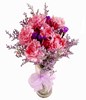 Pink Carnations in Vase
