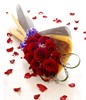 12 Red Roses Hand Bouquet