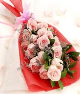 Soft Pink Roses Hand Bouquet