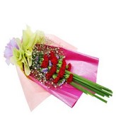 12 Red Carnation in a Bouquet