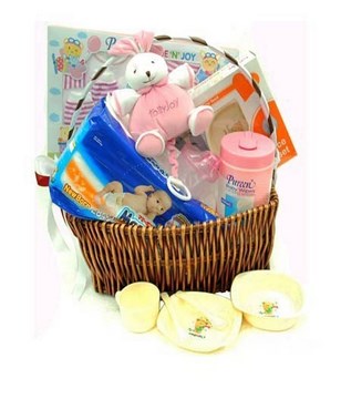 Diapers, Baby Clothing Gift Set, Feeding Set, Baby Wipes & Musical Toys