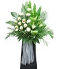 White Gerbera, White Casa Lily & White Chrysanthemum