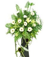 White Chrysanthemum, Lilies, Sunflowers & White Gerbera