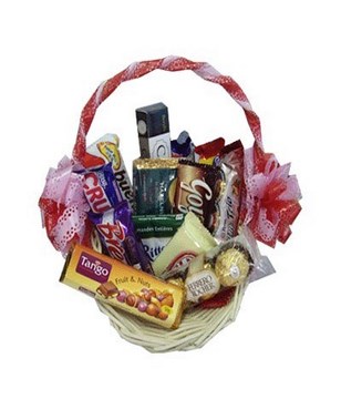 Hamper of Assorted Chocolates, Presented in a Basket