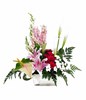 Arrangement of Mixed flower in Ceramic vase