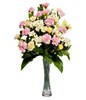 Mixed Carnations with White Chrysanthemum & Greens