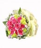 12 Hot Pink hand bouquet