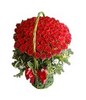 99 Red Roses in Basket