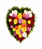 Wreath of Mixed Roses & Green Foliage