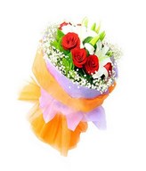 Bouquet of Roses & Lilies