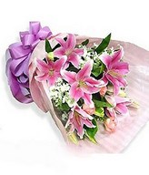Lilies in a bouquet