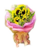 Sunflowers in a bouquet