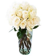 Dozen of Ecru roses in a bouquet