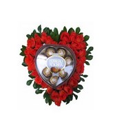 Flower arrangements, chocolate